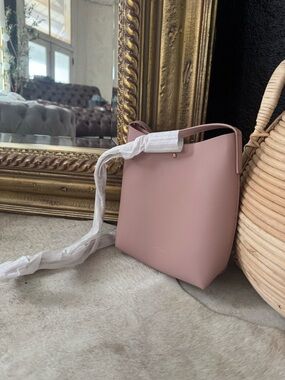 Minimalist Pink Shoulder Tote Bag by